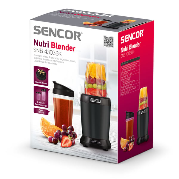 Sencor SNB 4303BK mixer 1 l Bänkmixer 1000 W Svart