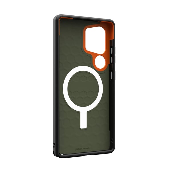 Miniatyrbild 6 av 6: UAG Civilian Pro - Skyddsfodral för Samsung Galaxy S25 Ultra 5G med inbyggd magnetmodul (oliv/orange)