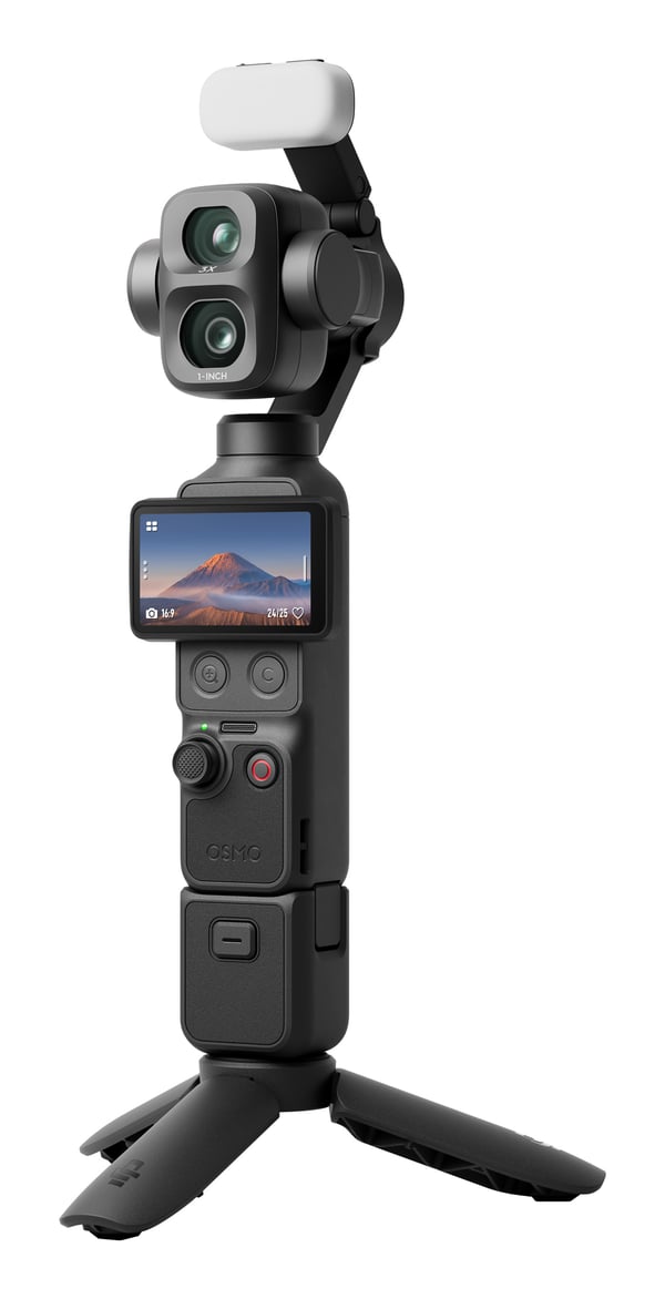 DJI Osmo Pocket 4P kardanled kamera 4K Ultra HD 37 MP Wi-Fi Sort