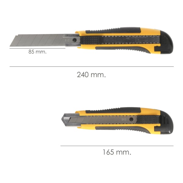 Wolfpack Cutter Con Hoja De 18 mm. Con 2 Hojas (Expositor 24 Piezas)