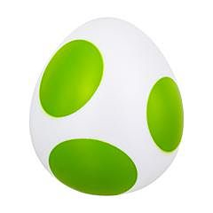 Super Mario Yoshi Ägg Lampa V2 (höjd: 20 cm) /lampa Super Mario Yoshi drakägg (höjd: 20 cm)