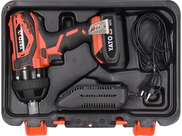 Yato YT-82804 elektrisk skiftenøgle 1/2" 2200 rpm 300 Nm Sort, Orange 18 V