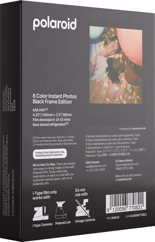 Polaroid Color I-type -filmi, mustakehyksinen erikoisversio
