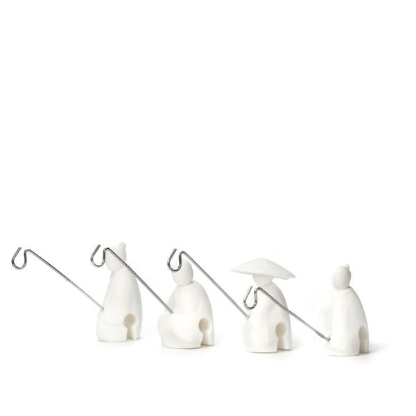 Kikkerland CU127 Tepose holder Hvid Kikkerland CU127 Tepose holder Hvid