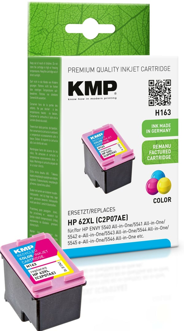KMP H163 blækpatron Blå, Magenta, Gul