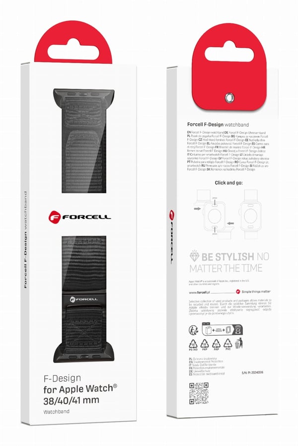 Forcell F-DESIGN FA05 Hihna Musta Nailon