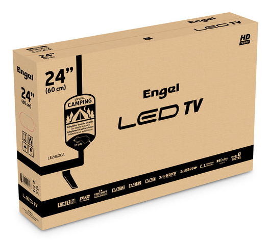 Engel LE2462CA TV-apparat 61 cm (24") HD Svart 180 cd/m²