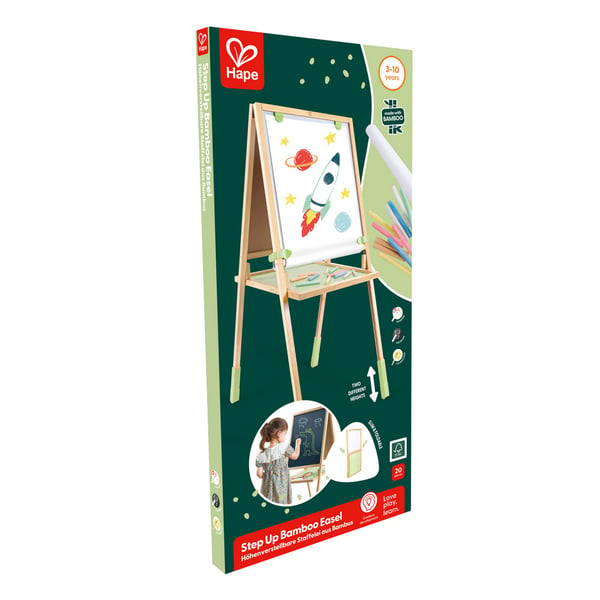 Miniatyrbild 6 av 6: Hape Step Up Bamboo Easel Grön, Trä