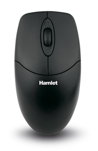 Hamlet XMICEU2 hiiri Office Molempikätinen USB A-tyyppi Optinen 1000 DPI