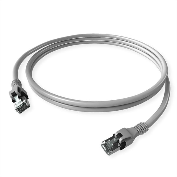 Sacon DualBoot PushPull netværkskabel Grå 3 m Cat6 S/FTP (S-STP) Flad