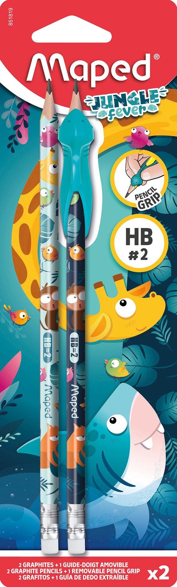 Maped 851819 grafitblyant HB 2 stk Maped 851819 grafitblyant HB 2 stk