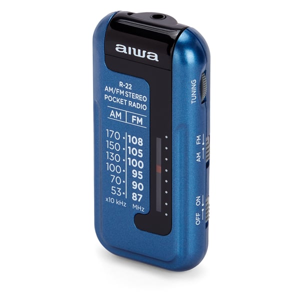 Aiwa R-22BL radioapparater Personal Analog Blå
