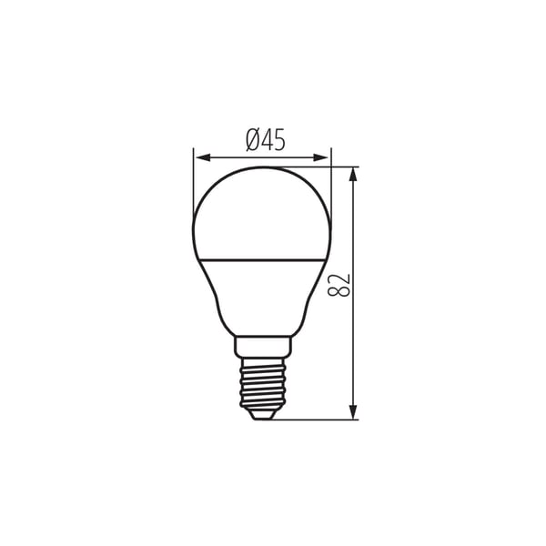 LED pære E14 IQ-LED G45E14 5.9W-NW 806lm 4000K neutral farve Ra90 3 års garanti ball36695