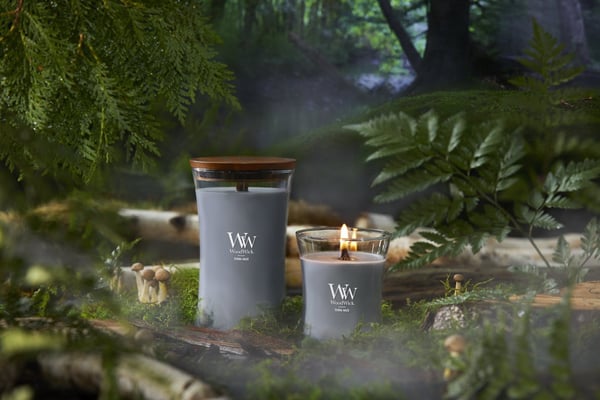 WoodWick Terra Haze stearinljus Rund Grå 1 styck