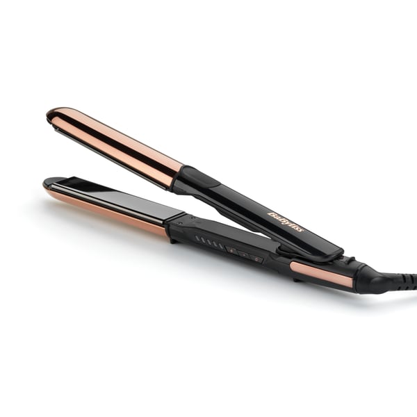 BaByliss Straight & Curl Brilliance Kiharrusrauta Lämmin Musta, Ruusu 48 W 3 m