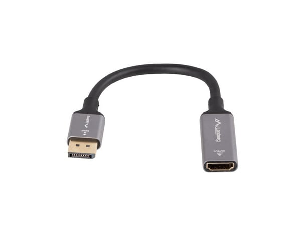 Miniatyrbillede 3 af 3: Lanberg AD-DP-HD-02 videokabel adapter 0,2 m DisplayPort HDMI Sølv