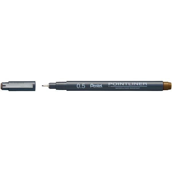 Pentel S20P-5SP kulspetspennor Sepia Kulspetspenna, pinnformad Fin 1 styck