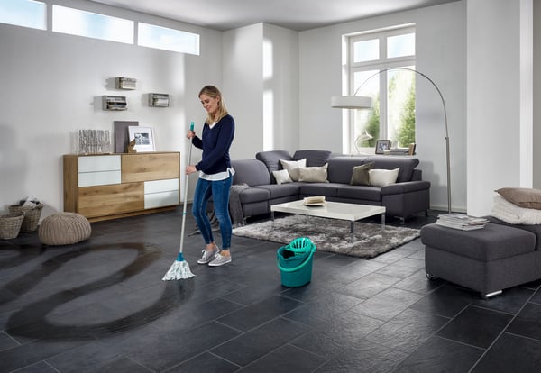 Miniatyrbild 5 av 8: Leifheit 52068 mopptillbehör Mopphuvud Turkos, Vit