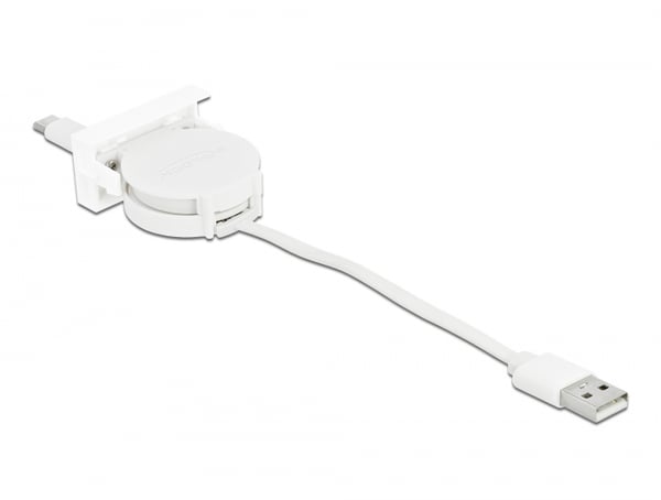DeLOCK 81318 USB-kablar USB 2.0 0,62 m USB A USB C 0,48 Gbit/s Vit
