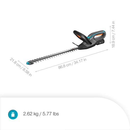 Gardena 14734-20 elektriska häcksaxar Dubbla blad 124 W 2,62 kg