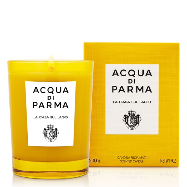 Acqua di Parma La Casa sul Lago stearinljus Rund Bärnsten, Bergamott, Cyklamen, Liljekonvalj, Mysk Gul 1 styck
