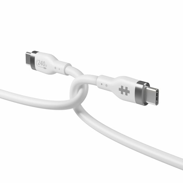 Pikkukuva 7 / 7: Hyper Juice 240W silikoninen USB-C–USB-C-kaapeli 2m - Valkoinen