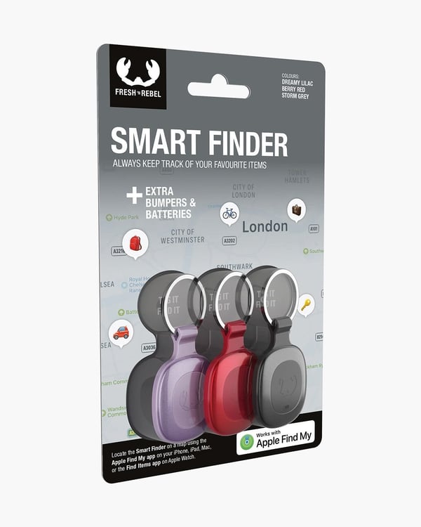Miniatyrbillede 5 af 13: Fresh 'n Rebel 6SFT3P4 GPS tracker/finder Universel Grå, Violet, Rød