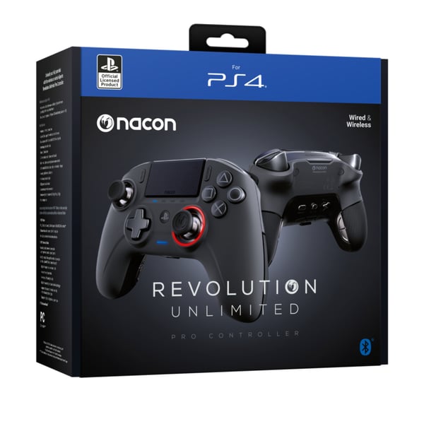 Miniatyrbillede 14 af 14: NACON Revolution Unlimited Sort Bluetooth/USB Gamepad Analog/digital PC, PlayStation 4
