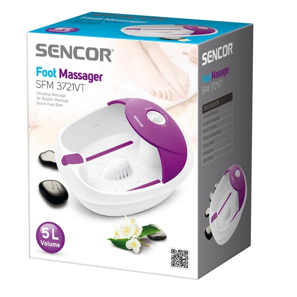 Miniatyrbild 2 av 2: Sencor SFM 3721VT fotbad 90 W Lila, Vit