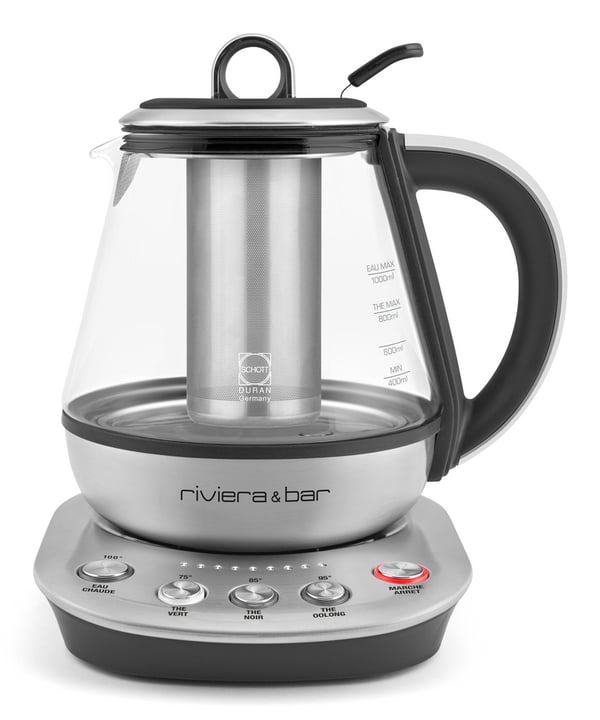 Riviera & Bar BTH450 vedenkeitin 0,8 L 800 W Ruostumaton teräs, Musta