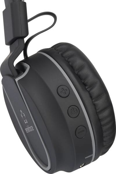 Renkforce RF-BTK-100 Headset Kabel & trådløs Opkald/musik Bluetooth Sort, Grå