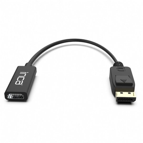 Inca IDTH-07 videokaapeli-adapteri 0,2 m DisplayPort HDMI-tyyppi A (vakio) Musta