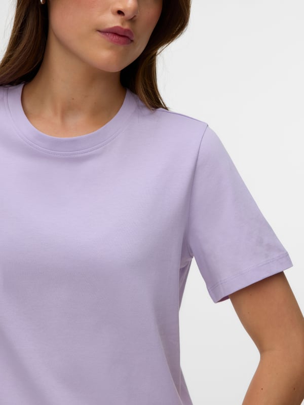 Miniatyrbillede 2 af 5: Vero Moda VMPAULINA T-Shirt Rund halsudskæring Kort ærme