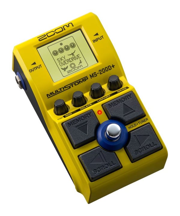Zoom MS-200D+ effekt pedal Udtrykspedal Gul