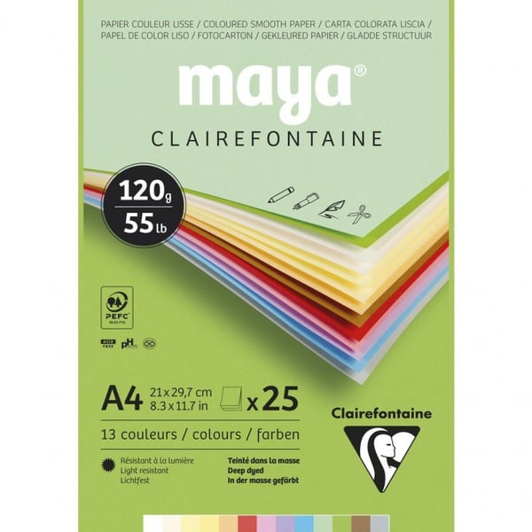 Miniatyrbillede 1 af 2: Clairefontaine 975332C speciel papir til kunsthåndværk 25 ark