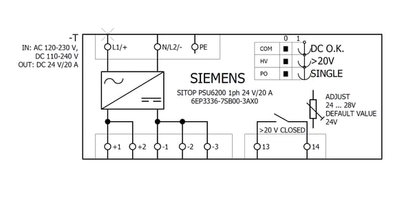 Siemens 6EP3336-7SB00-3AX0 strömförsörjningsenhet för laboratorium