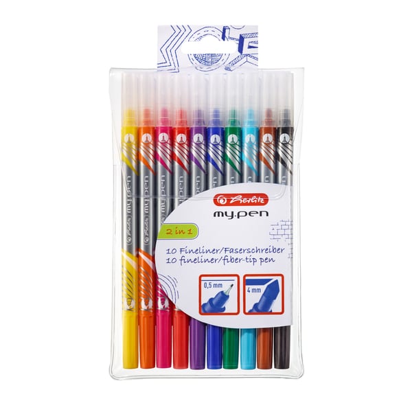 Herlitz 11367232 speedmarker 10 stk Fin spids Sort, Blå, Brun, Grøn, Orange, Lyserød, Lilla, Rød, Gul Herlitz 11367232 speedmarker 10 stk Fin spids Sort, Blå, Brun, Grøn, Orange, Lyserød, Lilla, Rød, Gul