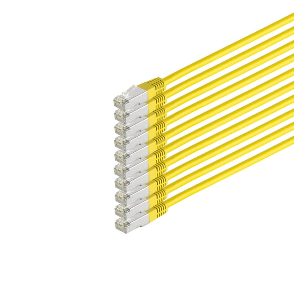 S/CONN maximum connectivity 75711-H0.5Y-SET10 netværkskabel Gul 0,5 m Cat6 S/FTP (S-STP)