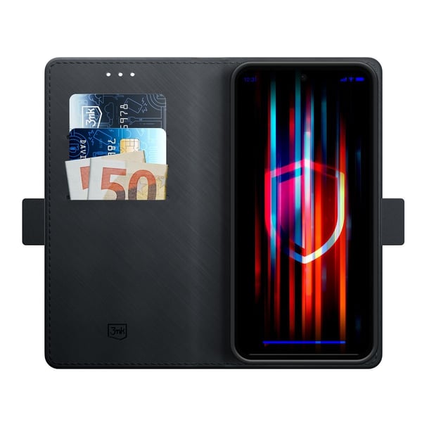 Miniatyrbillede 2 af 12: 3MK Wallet Case mobiltelefon etui 16,8 cm (6.6") Tegnebogsetui Sort