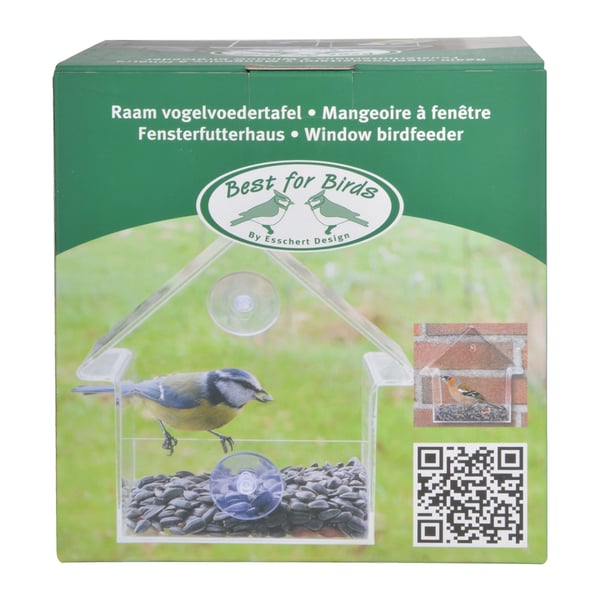 Miniatyrbillede 4 af 4: Esschert Design FB370 fugle foderautomat Transparent Polymethylmethacrylat (PMMA), Polyvinylchlorid (PVC) Hængende