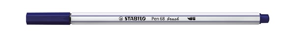 STABILO Pen 68 brush filtpen Blå 1 stk