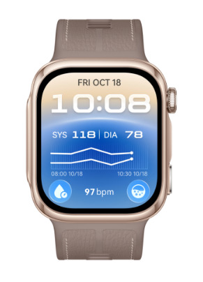 Huawei WATCH D3 4,88 cm (1.92") AMOLED Digital 408 x 480 pixel Berøringsskærm Guld GPS (satellit)