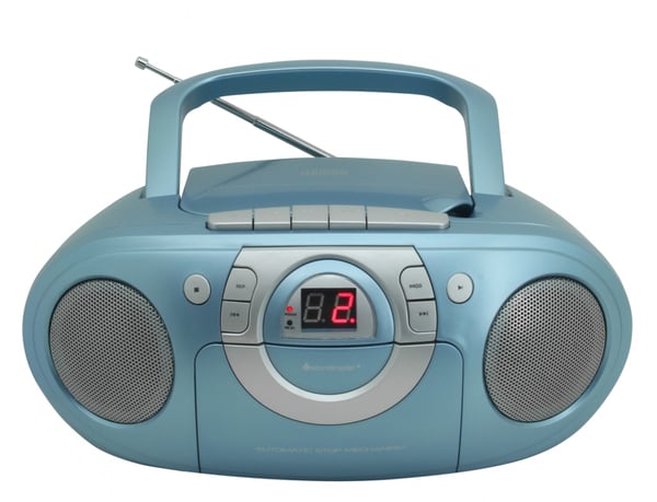 Soundmaster SCD5100BL Bärbart stereosystem Analog 1 W FM Blå MP3-uppspelning