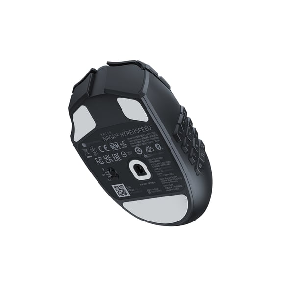 Miniatyrbild 4 av 7: Razer Naga V2 HyperSpeed datormöss Spela Högerhand Trådlös RF + Bluetooth Optisk 30000 DPI