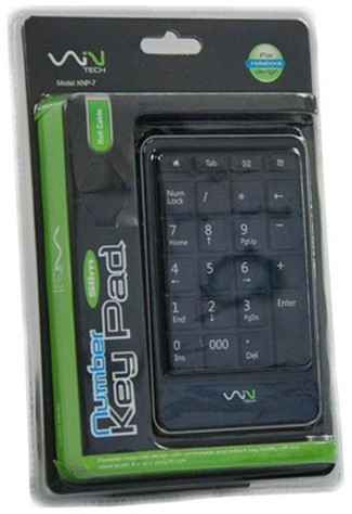 Pikkukuva 2 / 3: Wintech KNP-7 USB2.0 Musta, Hopea