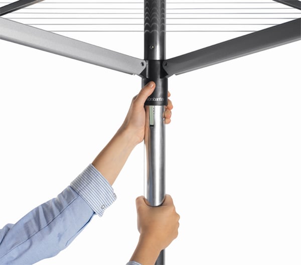 Brabantia 310805 tørrestativ Dreje Sølv