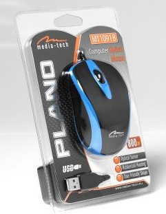 Media-Tech Plano hiiri Office USB A-tyyppi Optinen 800 DPI
