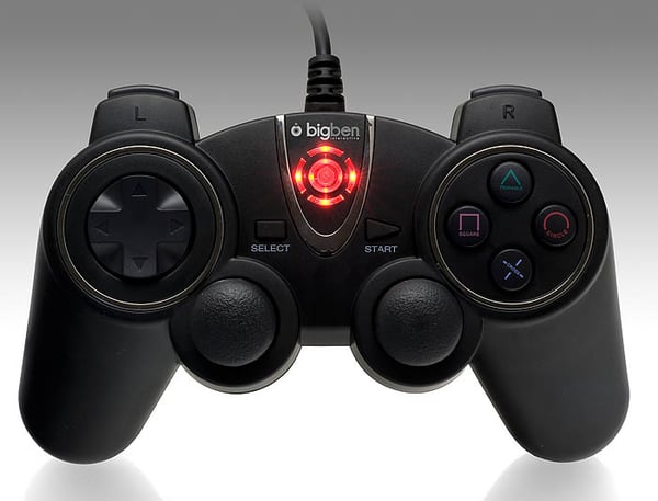 Pikkukuva 6 / 8: Bigben Interactive BB297218 Musta USB 2.0 Pad-ohjain Analoginen PC, Playstation 3