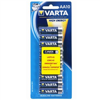 Varta High Energy AA 10-pack Engangsbatteri Alkaline