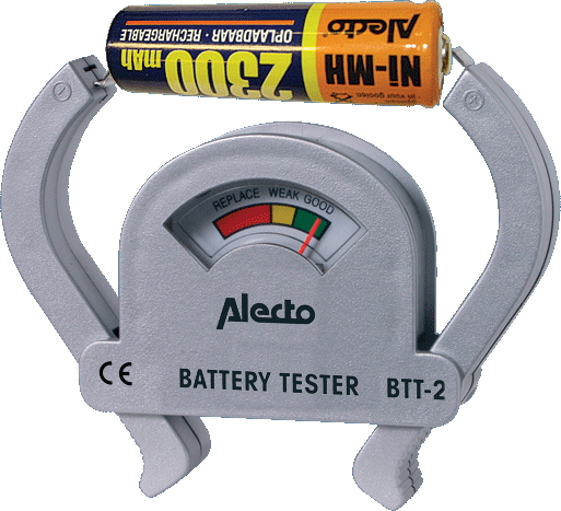 Alecto Universal battery tester BTT-2 akkutesteri